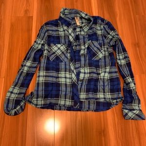 Blue Button Up Shirt.